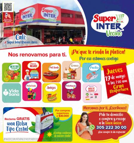 Ofertas de Supermercados en Cartago | vecinos  de Super Inter | 19/5/2022 - 23/5/2022