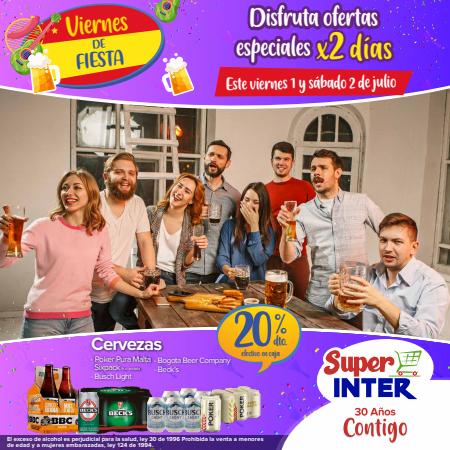 Catálogo Super Inter en Yumbo | Viernes de Fiesta - 1 y 2 de julio | 30/6/2022 - 3/7/2022