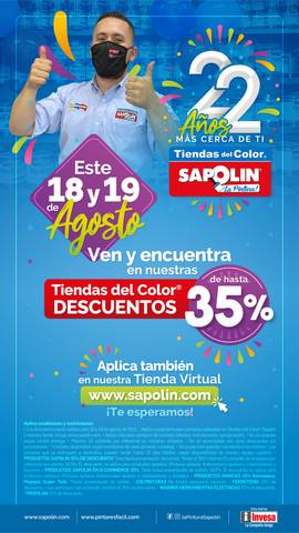 Catálogo Sapolin en Bogotá | Descuentos | 18/8/2021 - 19/8/2021