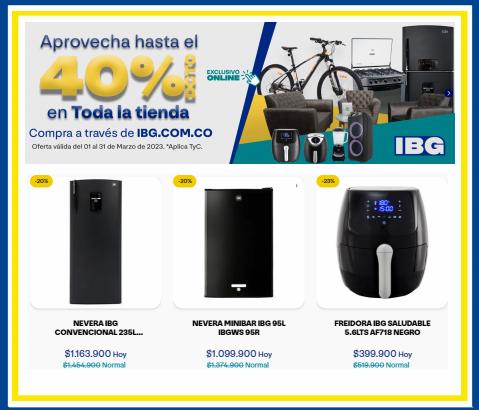 Catálogo IBG en Bucaramanga | Hasta 40% Menos en Toda la Tienda | 19/3/2023 - 31/3/2023
