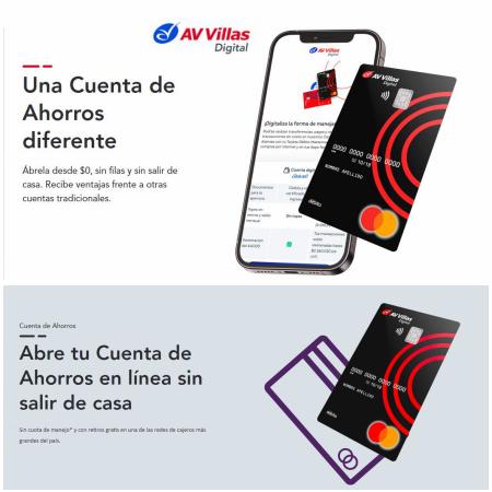 Ofertas de Bancos y Seguros en Cota | Av villas Digital de Banco AV Villas | 6/7/2022 - 31/10/2022