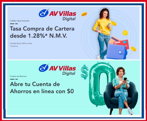Ofertas de Bancos y Seguros en Cartago | AV Villas Digital de Banco AV Villas | 3/11/2022 - 31/12/2022