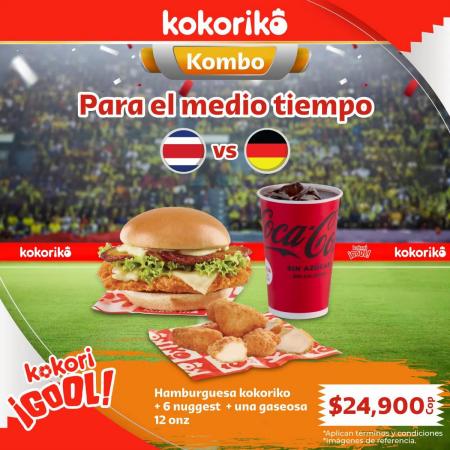 Ofertas de Restaurantes en Cartago | kokori Gool! de Kokoriko | 2/12/2022 - 24/12/2022
