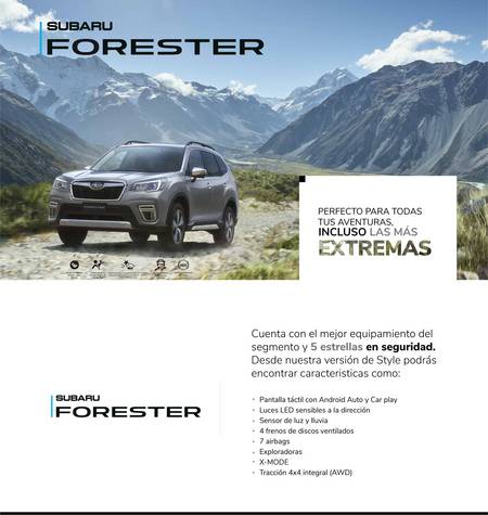 Catálogo Subaru | Subaru Forester | 17/1/2021 - 31/12/2022