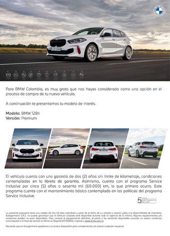 Catálogo BMW | BMW SERIE 1 128ti Premium | 9/11/2021 - 31/12/2022