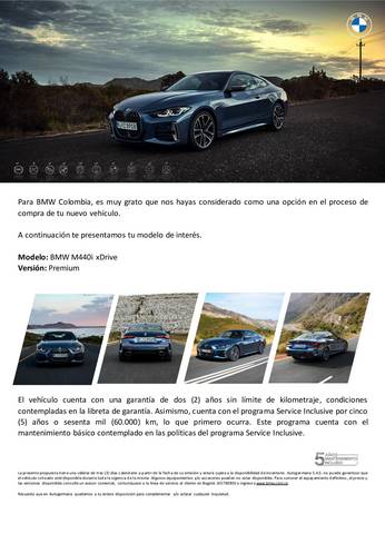 Catálogo BMW en Ibagué | BMW Serie 4 Coupé 2022 | 9/11/2021 - 31/12/2022