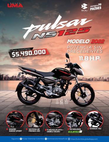 Ofertas de Carros, Motos y Repuestos en Bucaramanga | Pulsar NS 125 Bajaj de Bajaj | 5/2/2022 - 30/12/2022