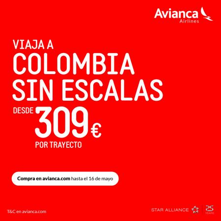 Catálogo Avianca en Cali | Colombia sin Escalas | 12/5/2022 - 16/5/2022