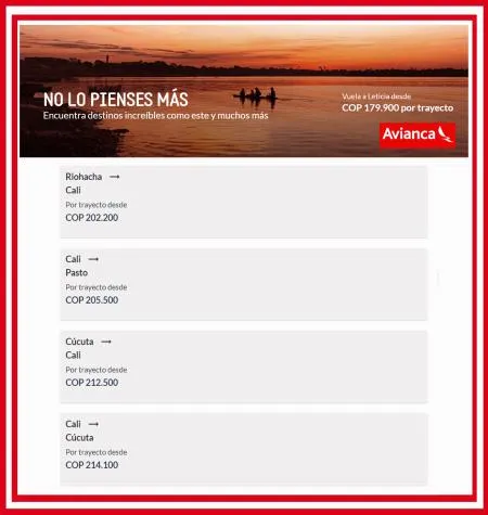 Catálogo Avianca en Medellín | Vuelos Baratos desde Colombia | 28/3/2023 - 4/4/2023