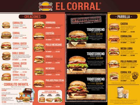 Ofertas de Restaurantes en Santa Marta | EL CORRAL Menu_Digital de El Corral | 21/4/2022 - 30/9/2022