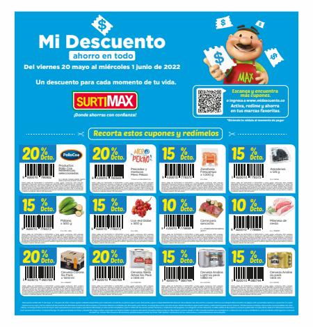 Catálogo Surtimax en Bogotá | Mi descuento del 20 mayo al 1 junio 2022 | 23/5/2022 - 26/5/2022