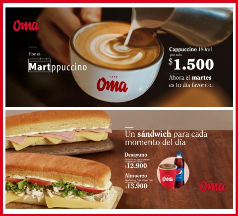 Ofertas de Restaurantes en Bucaramanga | Promociones de Café OMA | 24/6/2022 - 11/7/2022
