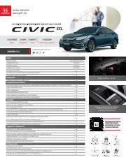 Catálogo Honda en Zaragoza | Ficha Técnica Civic EXL | 11/2/2022 - 31/3/2023