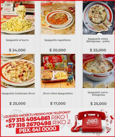 Catálogo Zirus Pizza | Promos pastas | 8/11/2022 - 4/12/2022