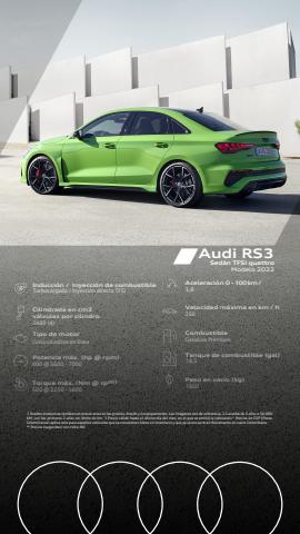 Catálogo Audi en Bucaramanga | Audi RS3 Sedán TFSI quattro MY2022 | 2/5/2022 - 31/5/2022