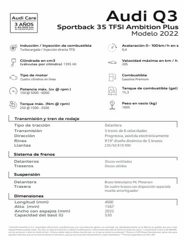 Catálogo Audi en Bogotá | Ofertas Audi | 6/7/2022 - 6/7/2023