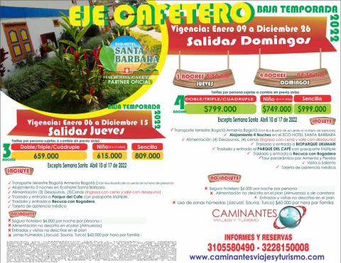 Catálogo Caminantes | Temporada Baja | 9/1/2022 - 26/12/2022