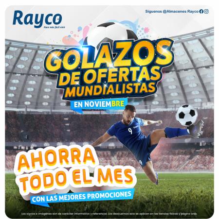 Ofertas de Almacenes en Sincelejo | Ofertas Mundialistas de Rayco | 13/11/2022 - 9/12/2022