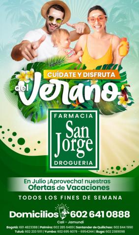 Ofertas de Farmacias, Droguerías y Ópticas en Bogotá | Disfruta del Verano de Farmacia San Jorge | 1/7/2022 - 31/7/2022