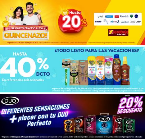 Ofertas de Farmacias, Droguerías y Ópticas en Bucaramanga | Ofertas la Rebaja de La Rebaja | 1/7/2022 - 3/7/2022