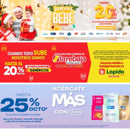 Ofertas de Farmacias, Droguerías y Ópticas en Sincelejo | Ofertas hasta 25% dto de La Rebaja | 1/12/2022 - 31/12/2022