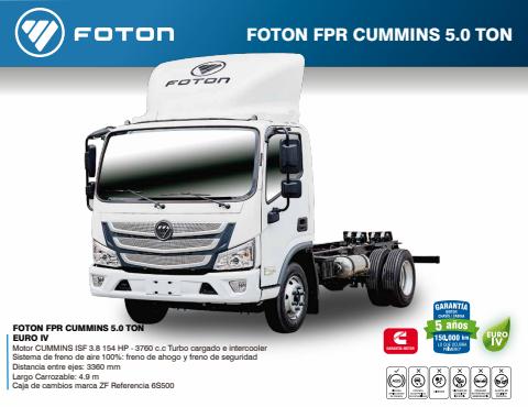Catálogo Fotón | FKR 5 ton | 10/4/2022 - 16/1/2023
