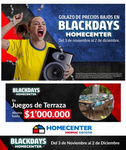 Catálogo Homecenter | Ofertas Homecenter Black Days | 10/11/2022 - 2/12/2022