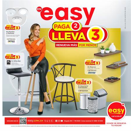 Catálogo Easy | EN EASY PAGA 2 LLEVA 3 RENUEVA MÁS POR MENOS | 4/8/2022 - 21/8/2022