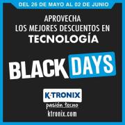 Ofertas de Informática y Electrónica en Bucaramanga | Ofertas Ktronix Black Days de Ktronix | 27/5/2023 - 2/6/2023
