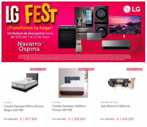 Catálogo Almacenes Navarro Ospina | LG Fest | 11/5/2022 - 31/5/2022