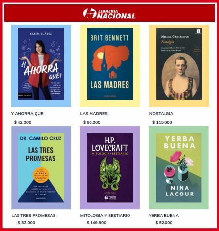 Ofertas de Libros y Cine en Cartago | E-Books y Libros Electronicos de Librería Nacional | 8/5/2022 - 2/6/2022
