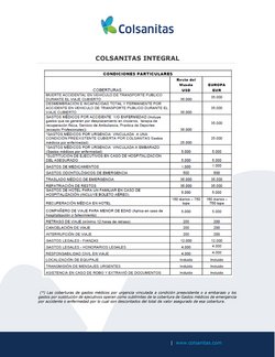 Ofertas de Bancos y Seguros en el catálogo de Colsanitas ( 3 días más)