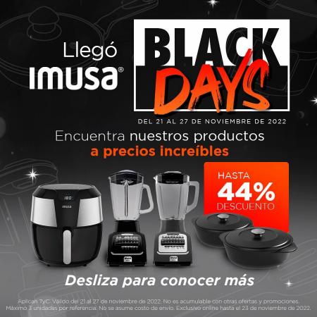 Catálogo Imusa | Ofertas Imusa Black Days | 23/11/2022 - 27/11/2022