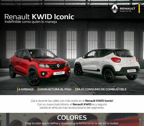 Ofertas de Carros, Motos y Repuestos en Sincelejo | Renault Kwid Iconic de Renault | 30/1/2022 - 20/1/2023