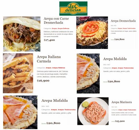 Catálogo J&C Delicias | Menú | 17/5/2022 - 30/9/2022