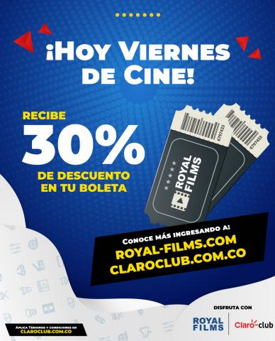 Ofertas de Libros y Cine en Medellín | Viernes de Descuentos de Royal Films | 21/2/2022 - 23/7/2022