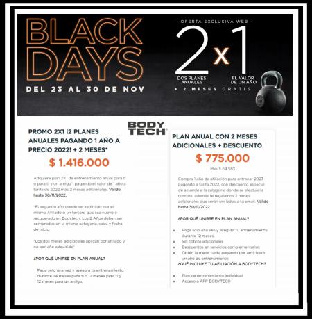 Catálogo Bodytech | Ofertas Bodytech Black Friday | 23/11/2022 - 30/11/2022