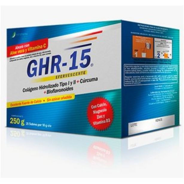 Oferta de Ghr15 Effervescente 25 Sobres por 10g - Nutripharma por $59900