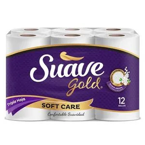 Oferta de Papel Higienico Suave Gold Soft Care 12 unds x 30.5 m c/u por $23490 en MegaTiendas