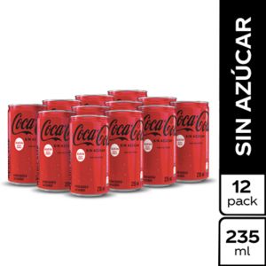 Oferta de Gaseosa Coca Cola sin Azucar 12 unds x 235 g c/u por $18250 en MegaTiendas