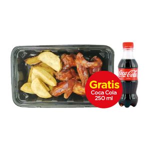 Oferta de Combo Alitas BBQ + Coca Cola x 250 ml por $12500 en MegaTiendas