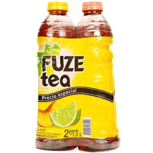 Oferta de Te Liquido Fuze Tea 2 unds x 1200 ml c/u por $7050 en MegaTiendas
