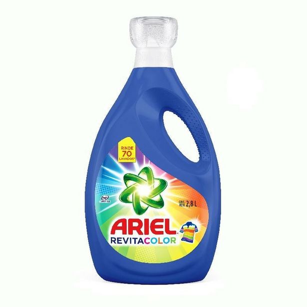 Oferta de Detergente Líquido Ariel Revitacolor 2.8Lt por $25403