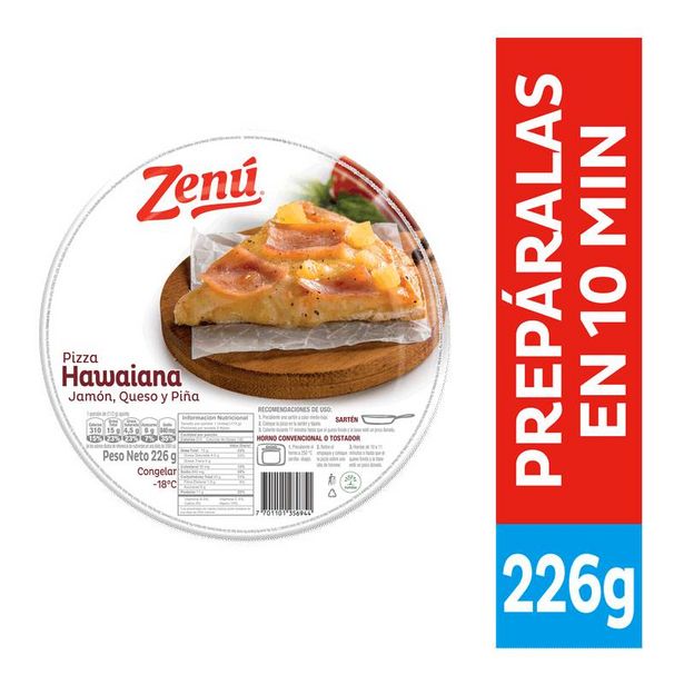 Oferta de Pizza Zenu X226g Hawaiana por $10500