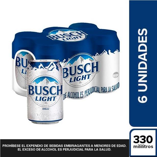 Oferta de Cerveza Busch Light 6x330ml Lata por $10900