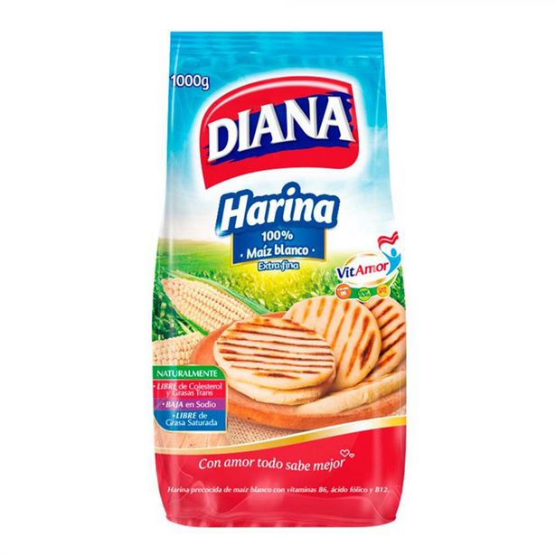 Oferta de Harina Diana x1000g De Maiz Precocida por $4350 en Surtifamiliar
