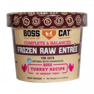 Oferta de Boss Cat® Complete & Balanced Frozen Raw Entree Turkey Cat Food 16 Oz por $7,99 en Kanu