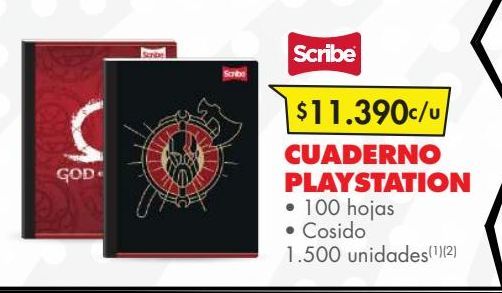Oferta de Cuaderno play station Scribe por $11390
