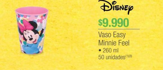 Oferta de Vasos Disney por $9990