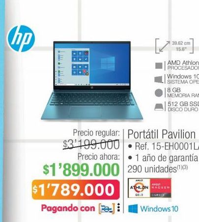 Oferta de Notebook HP por $1789000